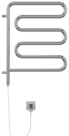 Электро 25 Ш-обр 450х570 поворотный Полотенцесушитель  TERMINUS Азов - фото 2