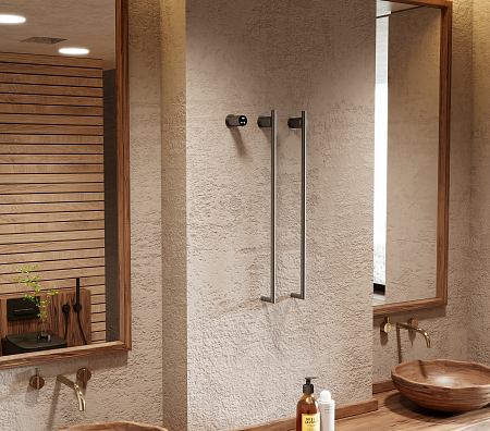 Рондо П2 350х760 электро Полотенцесушитель TERMINUS Оружейная сталь Азов - фото 6