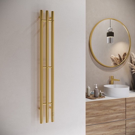 Стойка электро TRES круг1200 TERMINUS Брашированное золото Азов - фото 3