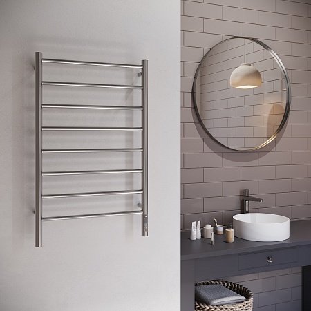 Аврора П8 500х850 Электро Полотенцесушитель TERMINUS Оружейная сталь Азов - фото 3