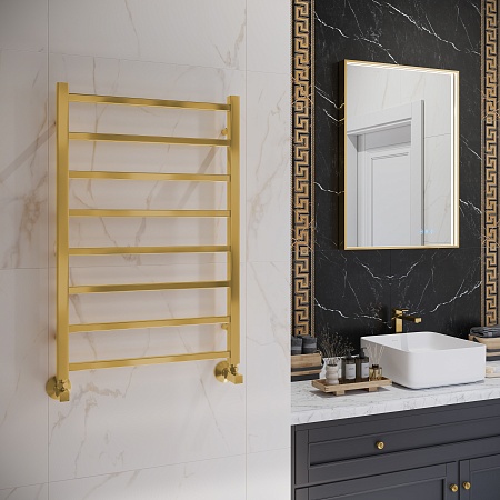 Ватикан П8 500х800 Полотенцесушитель TERMINUS Брашированное золото Азов - фото 3