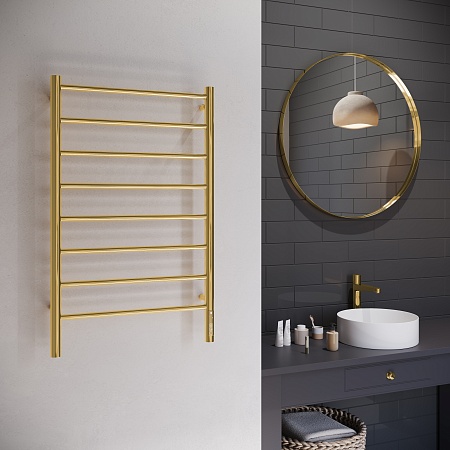 Аврора П8 500х850 Электро Полотенцесушитель TERMINUS Золото Азов - фото 3