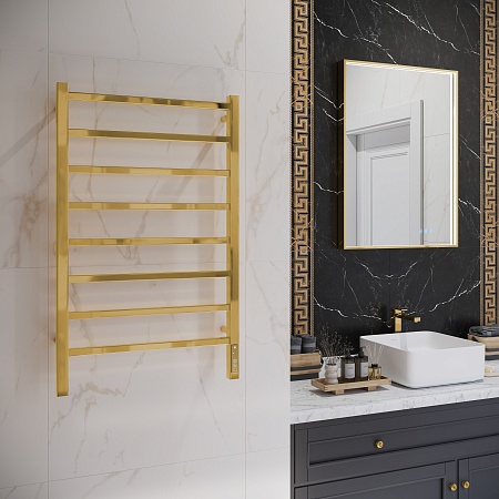 Ватикан П8 500х850 Электро Полотенцесушитель TERMINUS Золото Азов - фото 3