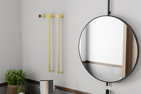 Рондо П2 350х760 электро Полотенцесушитель TERMINUS Брашированное золото Азов - фото 6