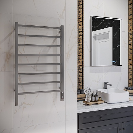 Ватикан П8 500х850 Электро Полотенцесушитель TERMINUS Оружейная сталь Азов - фото 3