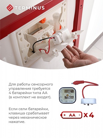 Сенсорная система инсталляции для подвесного унитаза 500х1125 (3 в 1) Terminus Азов - фото 3